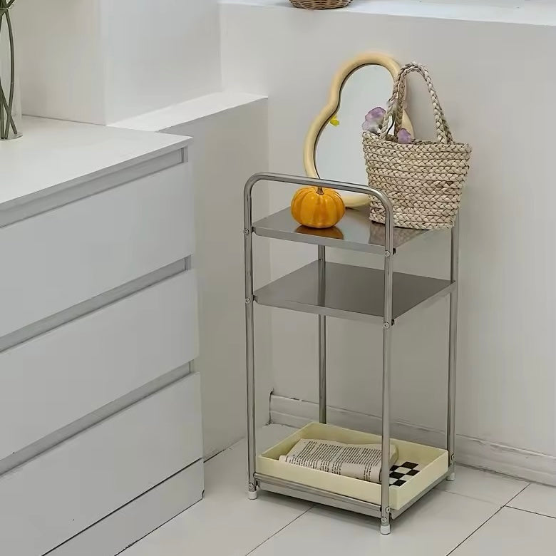 Retro Stainless Steel Side Table