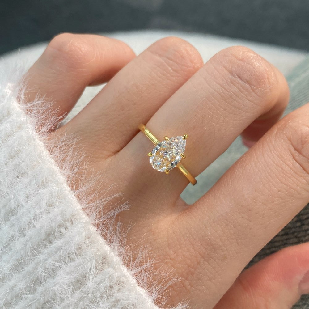 Crystal Silver Ring