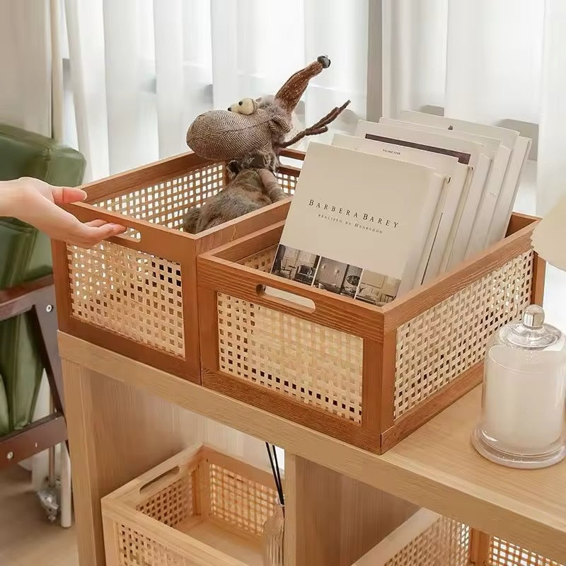 Retro Wood Storage Box