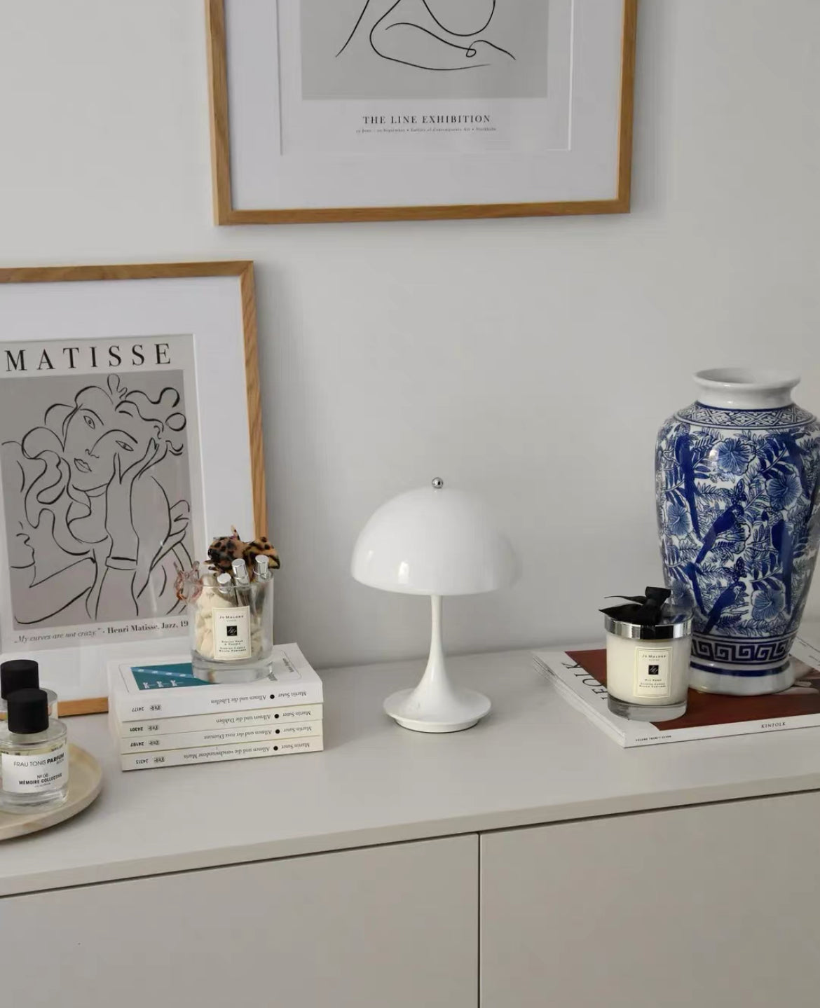 White Mushroom Desk Lamp