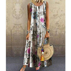 New WomenBoho Sleeveless Summer Dress