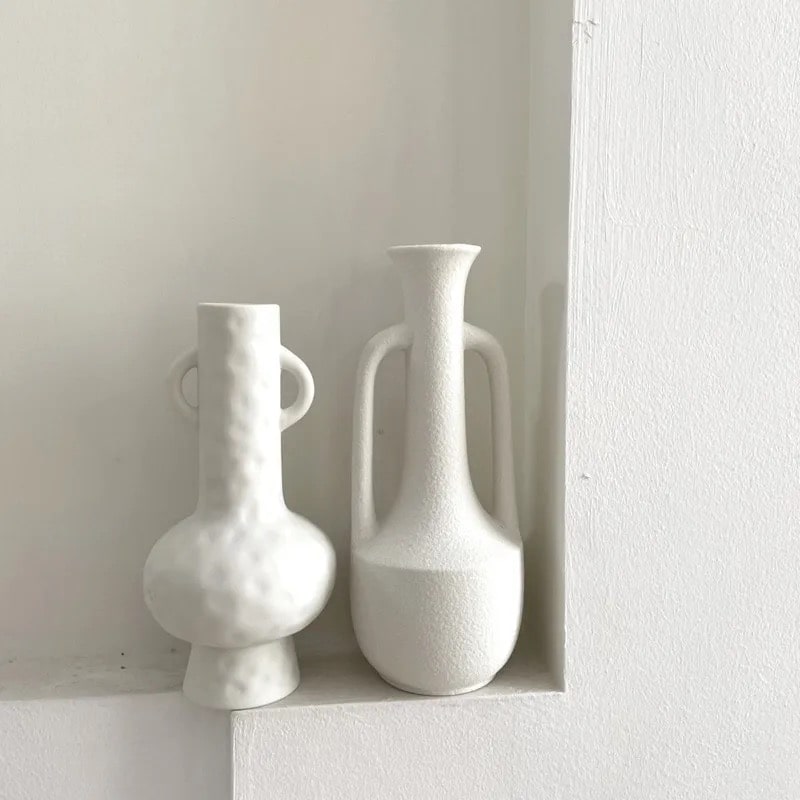 Milky White Vases