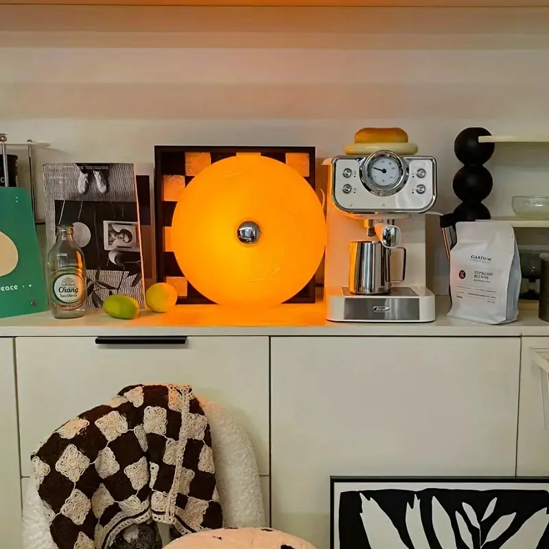 Vintage Donut Bauhaus Lamp