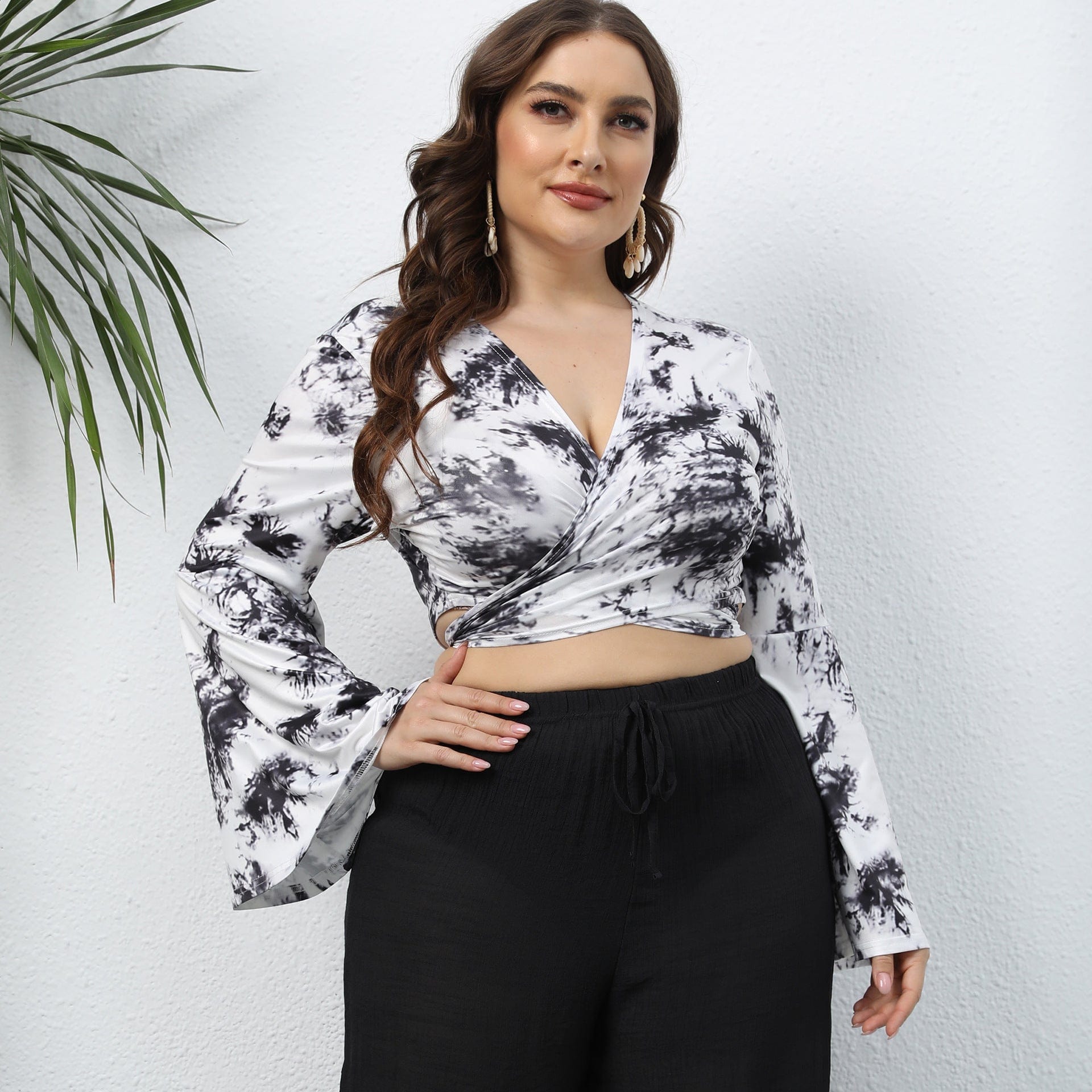 Plus Size Gianna Tie-Dye Blouse