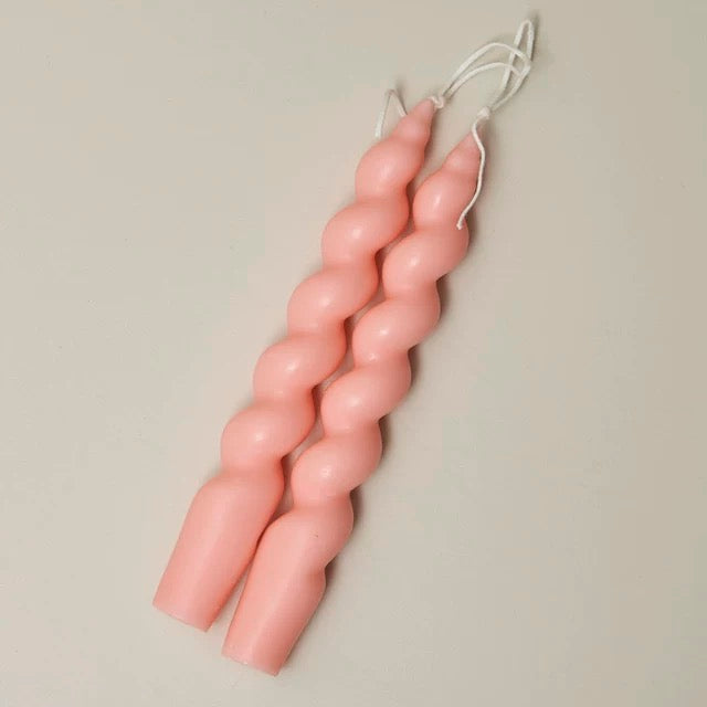 2 pc Spiral Candles