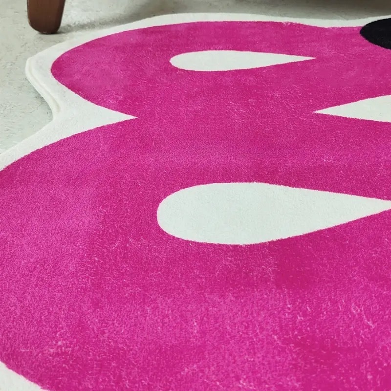 Pink Abstract Rug