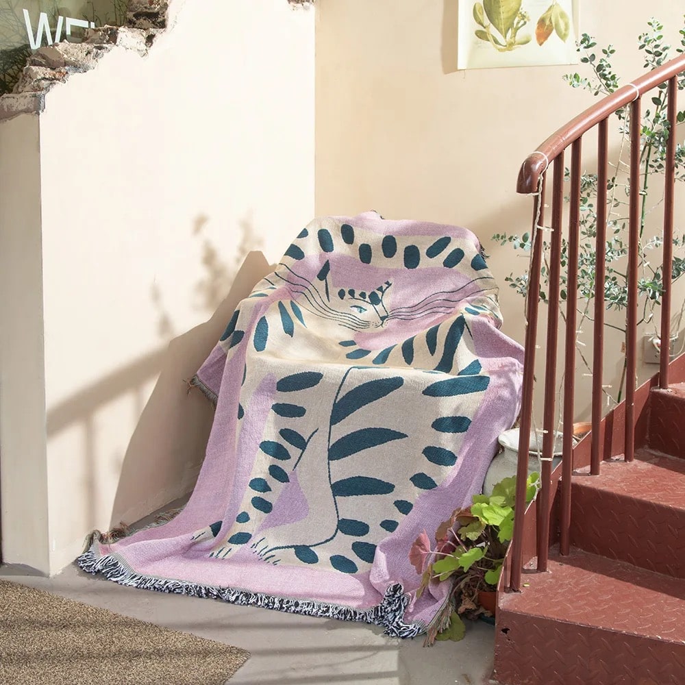 Pink Cat Blanket
