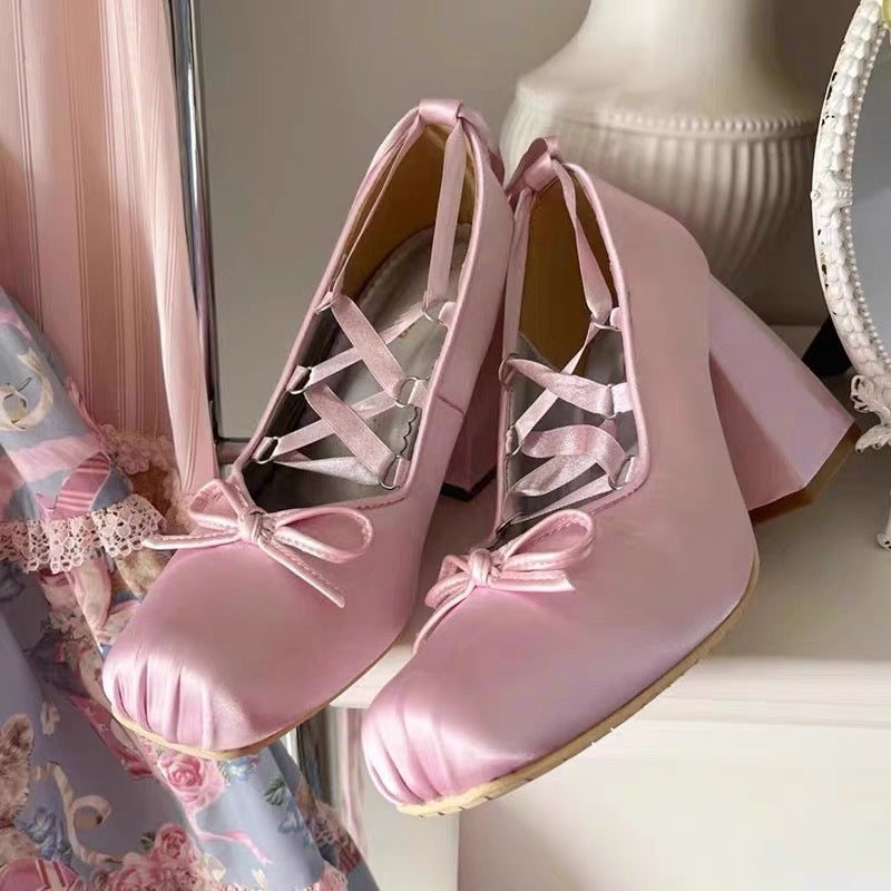 Chunky Heels Lolita Pumps