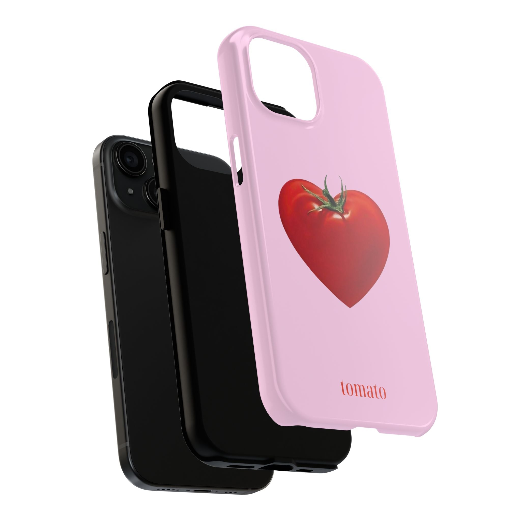 Pink Tomato Heart iPhone Case