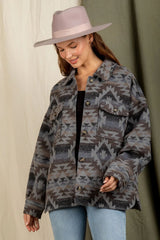 Mikaela Brown Aztec Jacket