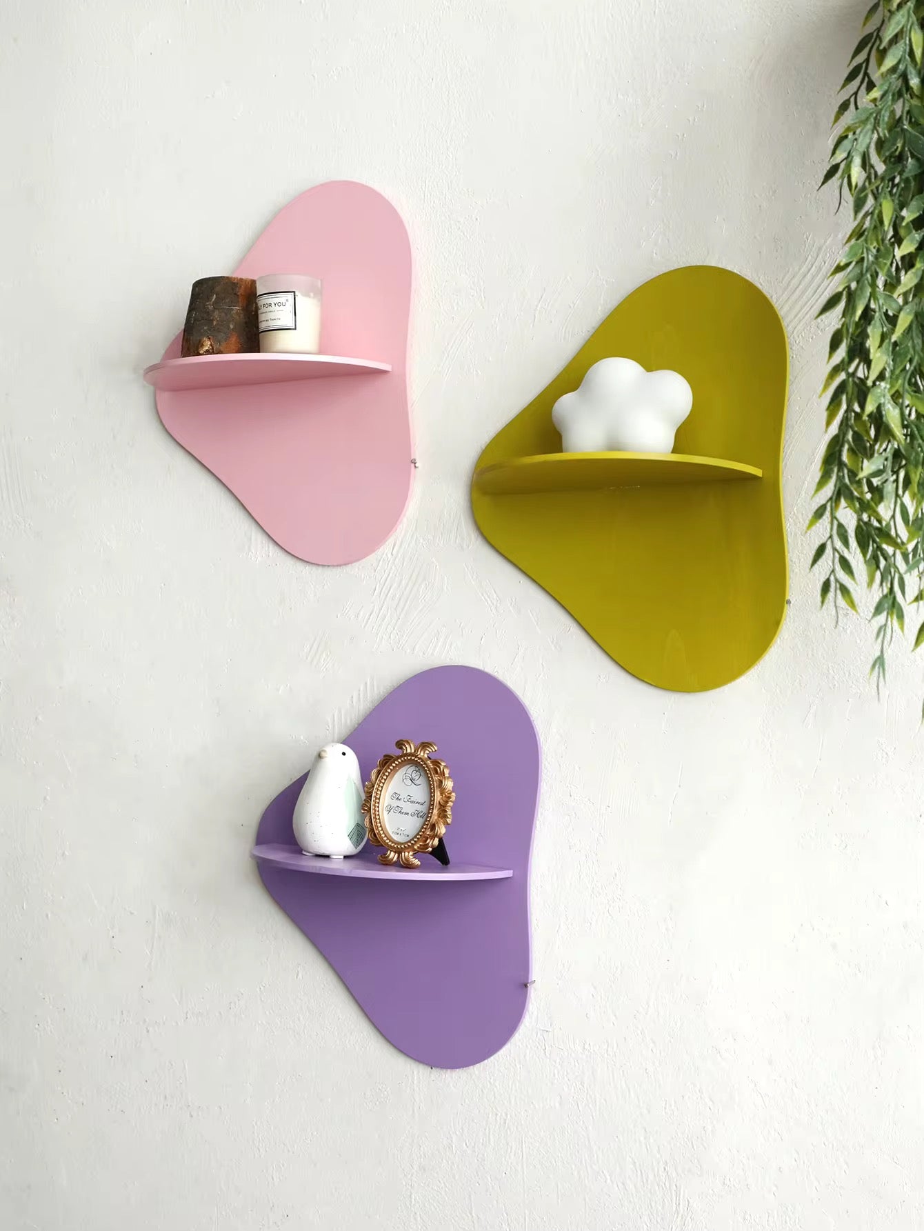 Wooden Floating Wall Shelf