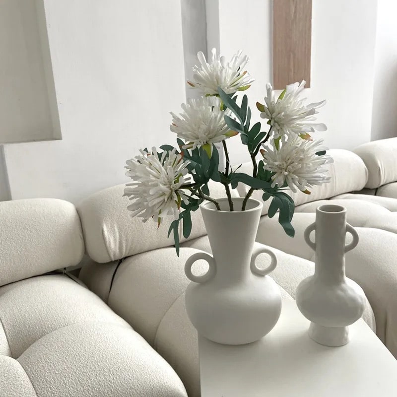 Milky White Vases