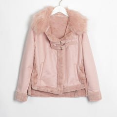 Winter Suede Leather Lamb Wool Jacket