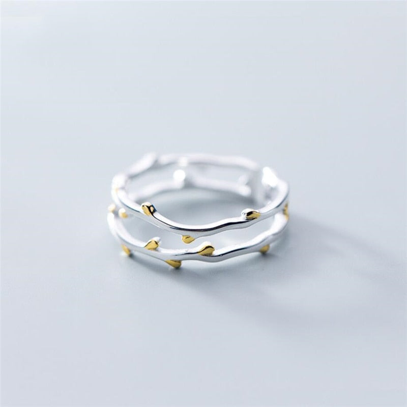 925 Sterling Silver Female Resizable Opening Rings