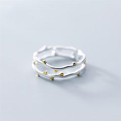 925 Sterling Silver Female Resizable Opening Rings