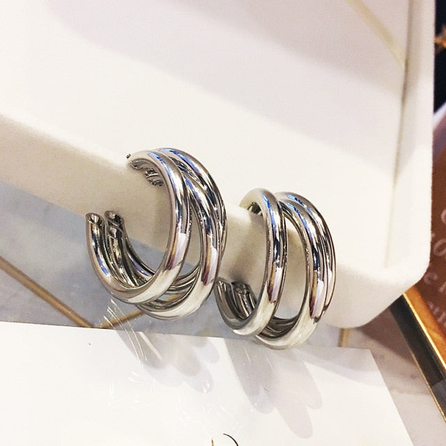 Fashion Metal Elegant Hoop Earring