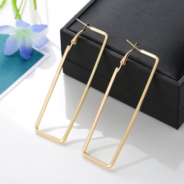 Trendy Oversize Geometric Big Hoop Earrings