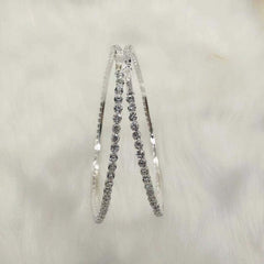 Sexy Rhinestone Large Round Earrings