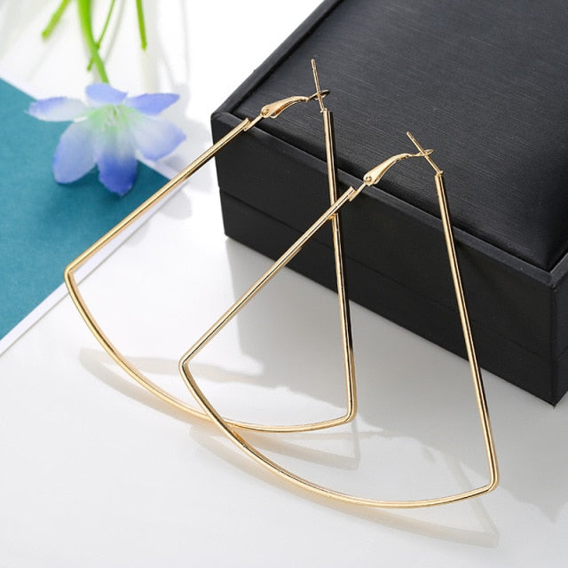 Trendy Oversize Geometric Big Hoop Earrings