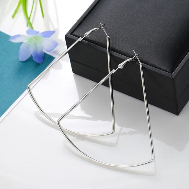 Trendy Oversize Geometric Big Hoop Earrings