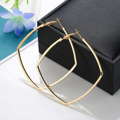 Trendy Oversize Geometric Big Hoop Earrings