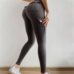 High Waist Push Up Polyester Workout Leggings