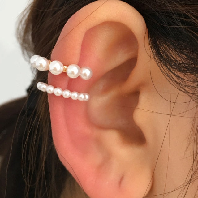 Not Piercing Crystal Rhinestone Ear Cuff Earrings