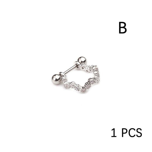 Stainless Steel Ear Piercing Barbell Earring