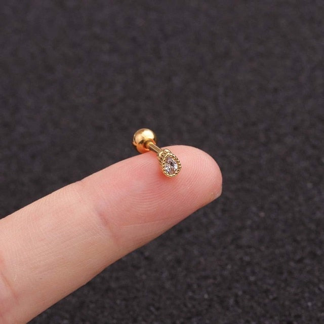 Stainless Steel Ear Piercing Barbell Earring