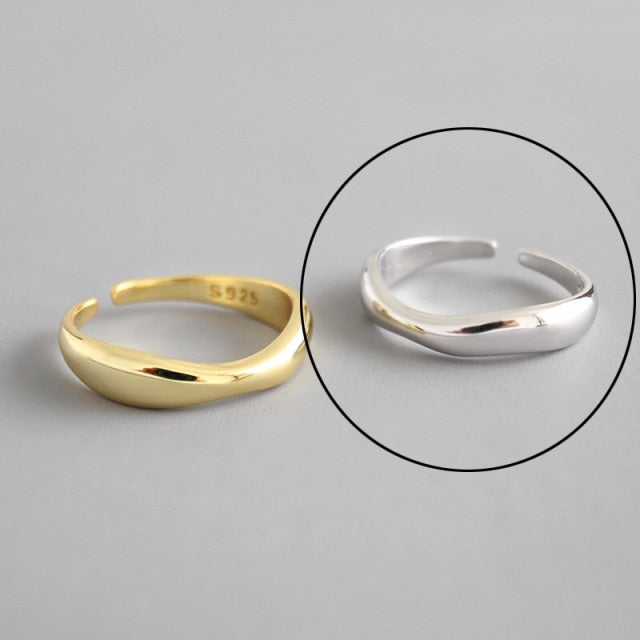 100% 925 Sterling Silver Open Ring
