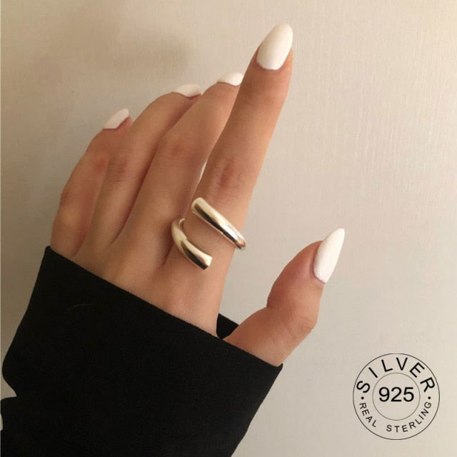 100% 925 Sterling Silver Open Ring