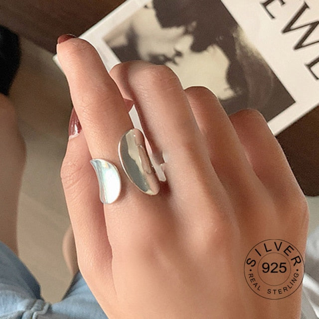 100% 925 Sterling Silver Open Ring