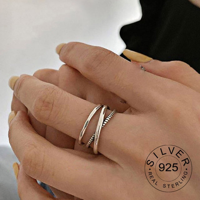 100% 925 Sterling Silver Open Ring