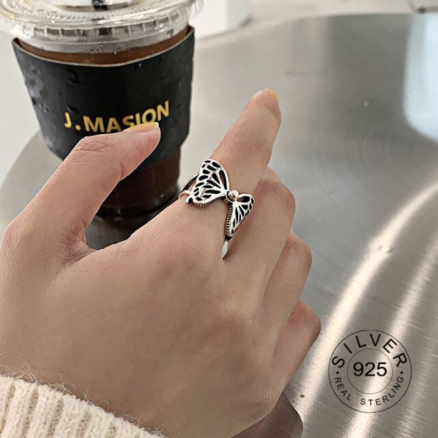 100% 925 Sterling Silver Open Ring