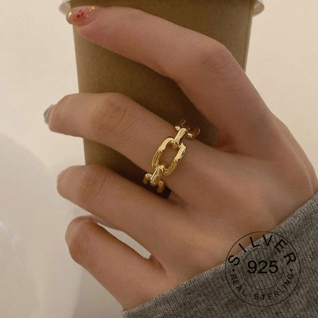 100% 925 Sterling Silver Open Ring