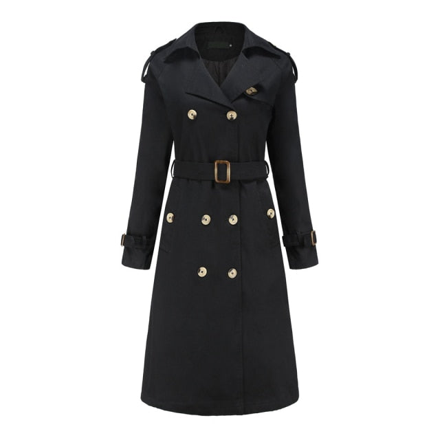 Womens Long Slim Trench Jackets