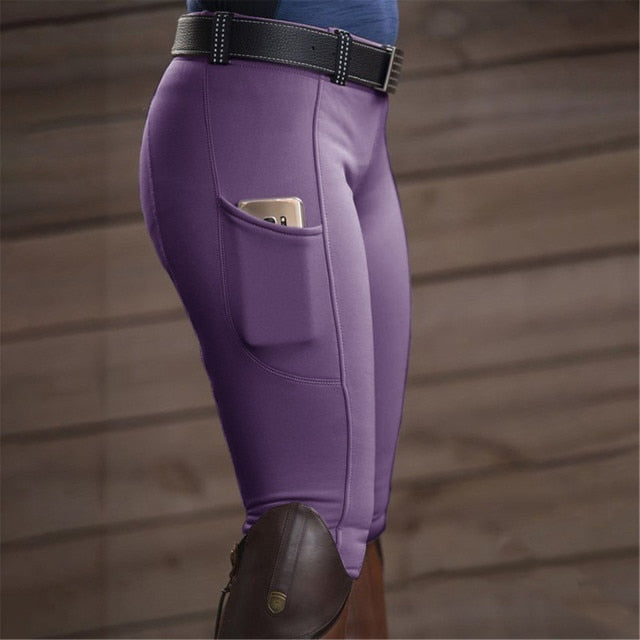 Seamless Leggings Riding Pants Exercise Solid High Waist Sports Riding Equestrian Trousers Leggings Sport Fitness Push Up