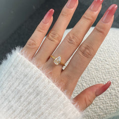 Crystal Silver Ring