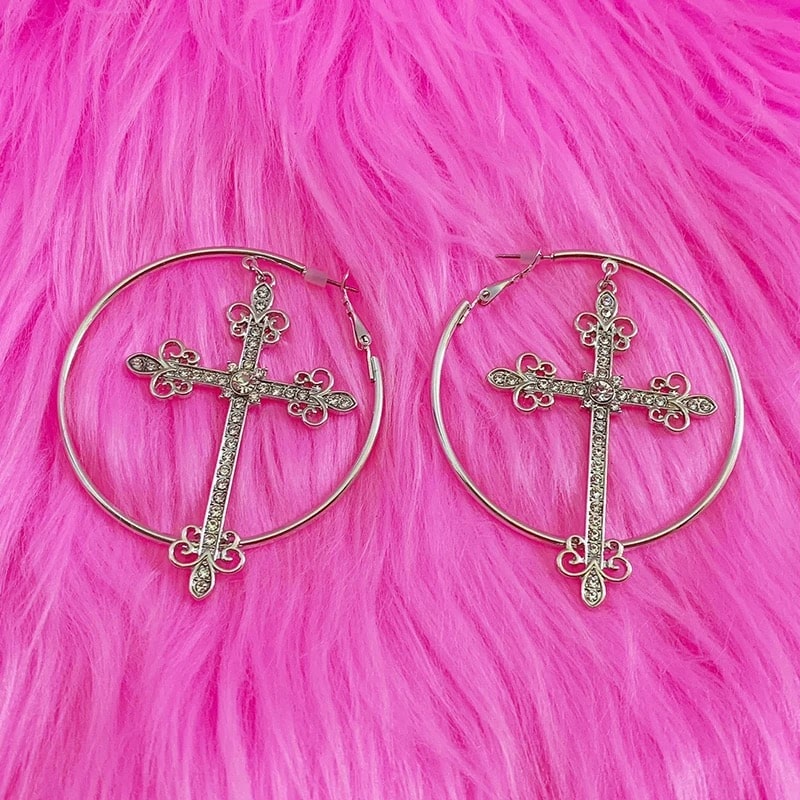 Y2k Cross Earrings