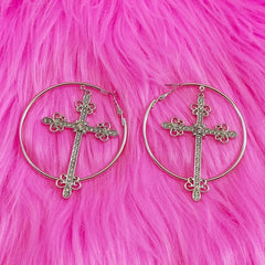 Y2k Cross Earrings