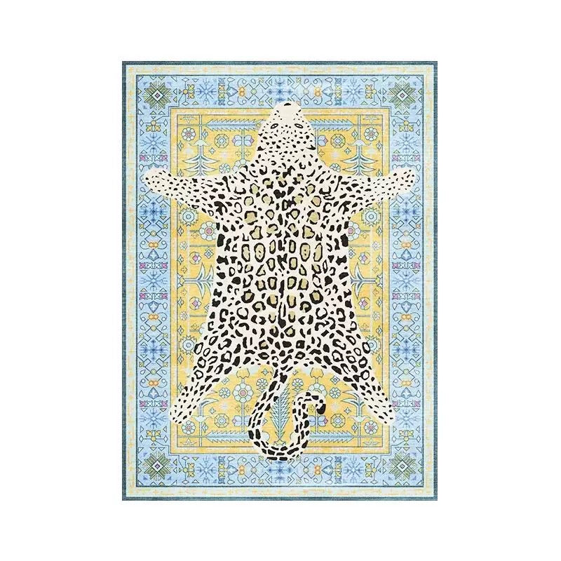 Boho Leopard Print Carpet