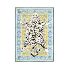 Boho Leopard Print Carpet