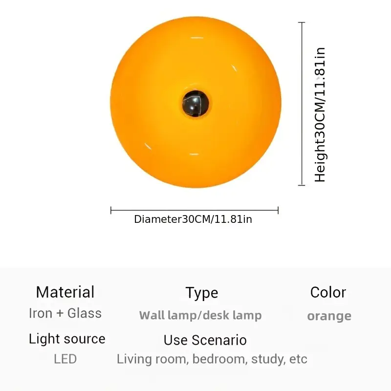 Vintage Donut Bauhaus Lamp