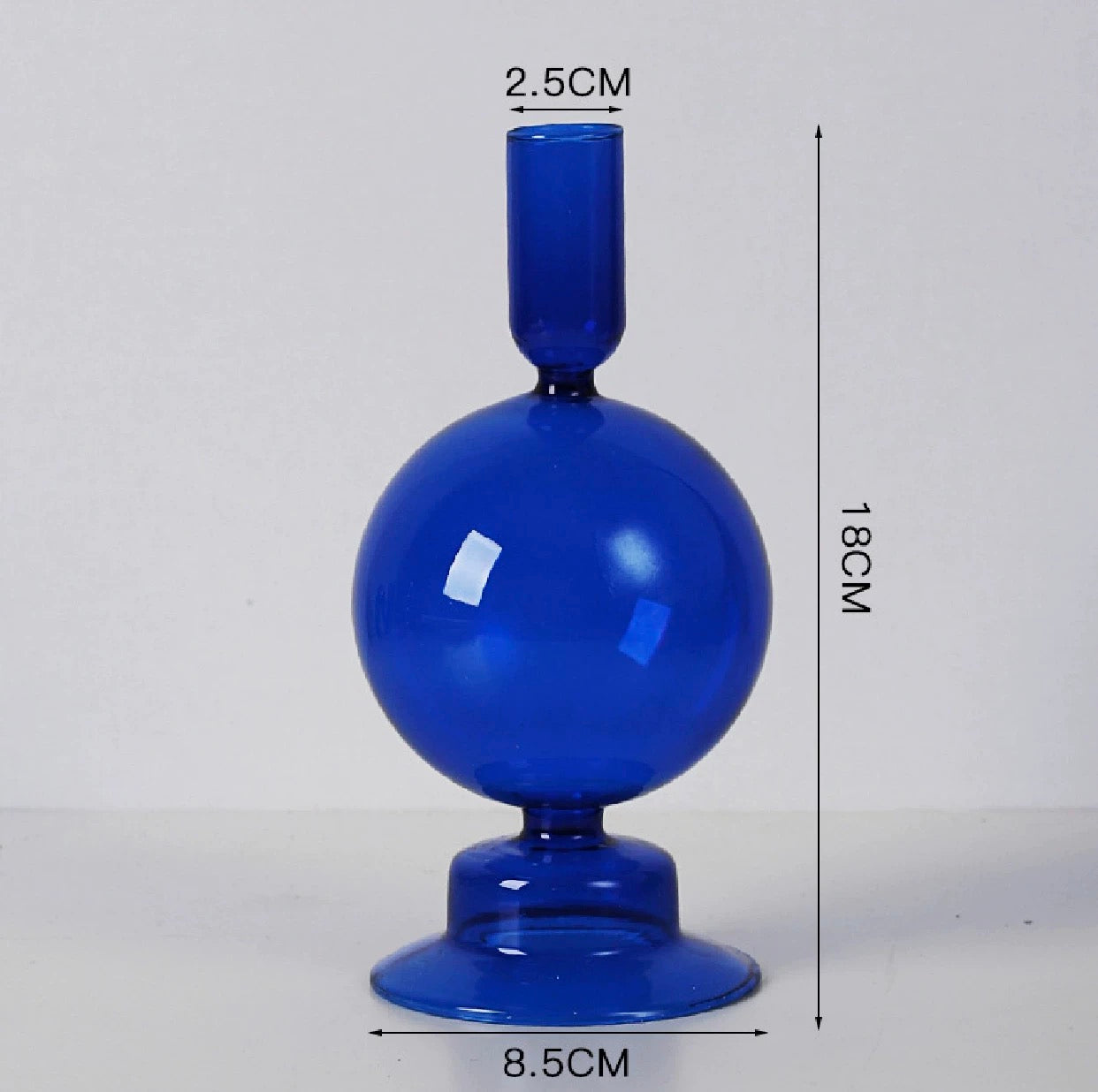 Blue Candle Holder Vase