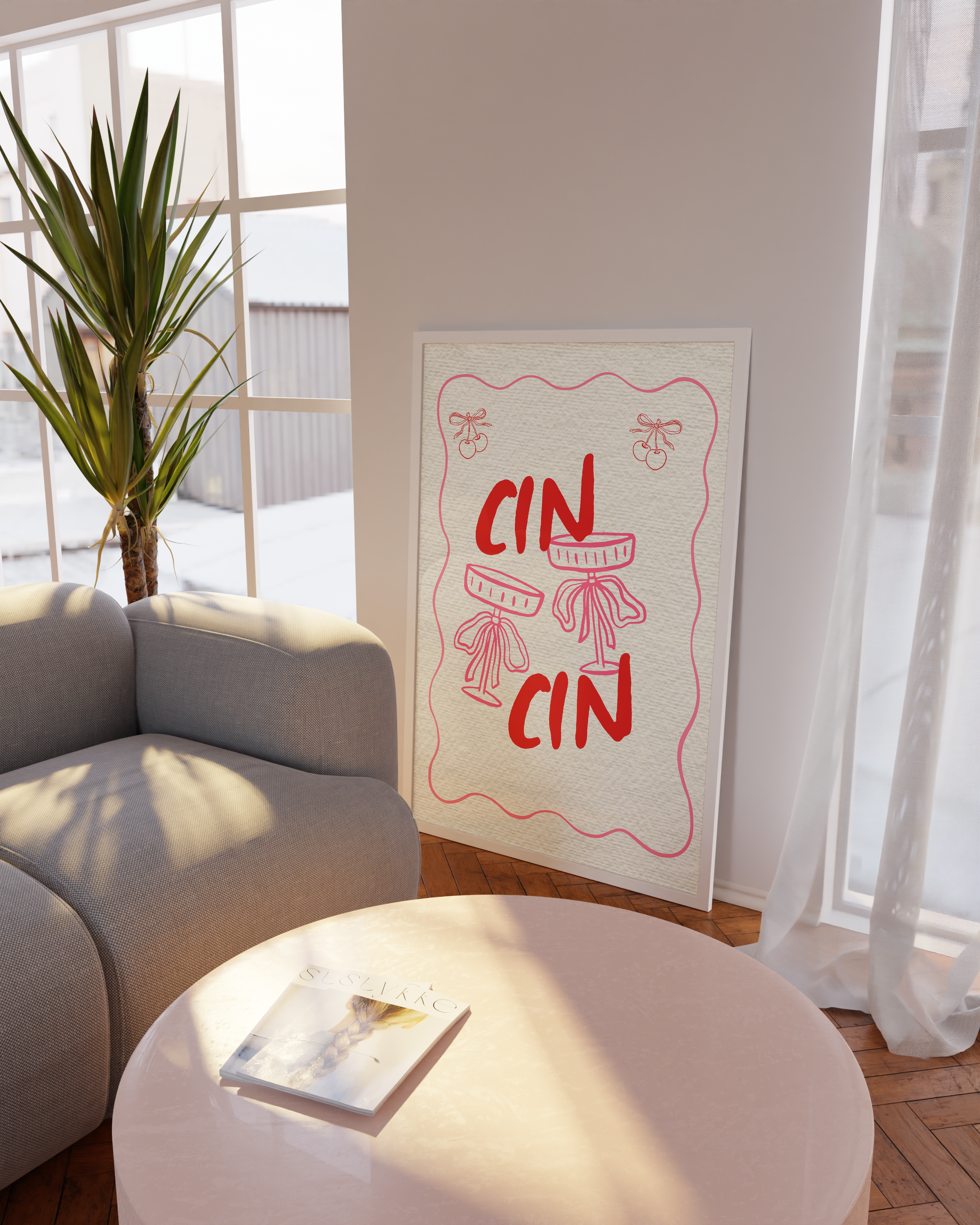 Cin Cin Wine Poster Set