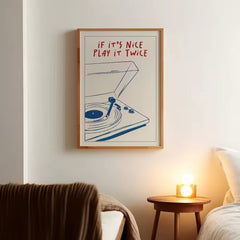 Retro Music Wall Art Poster