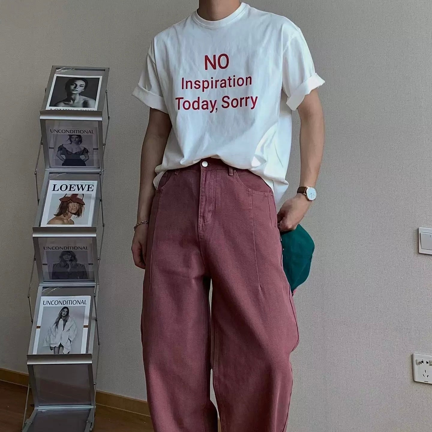 "No Inspiration Today, Sorry" T-Shirt