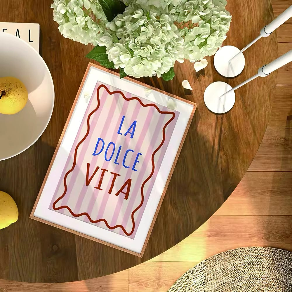La Dolce Vita Quote Poster