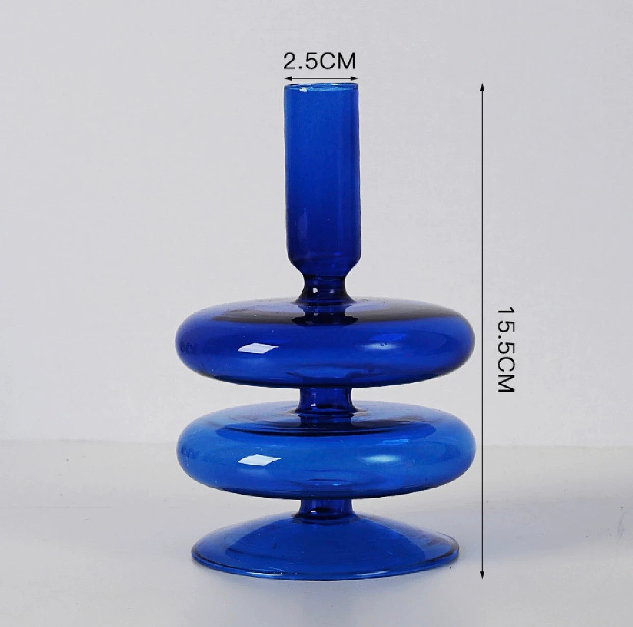 Blue Candle Holder Vase