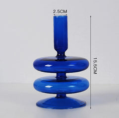 Blue Candle Holder Vase